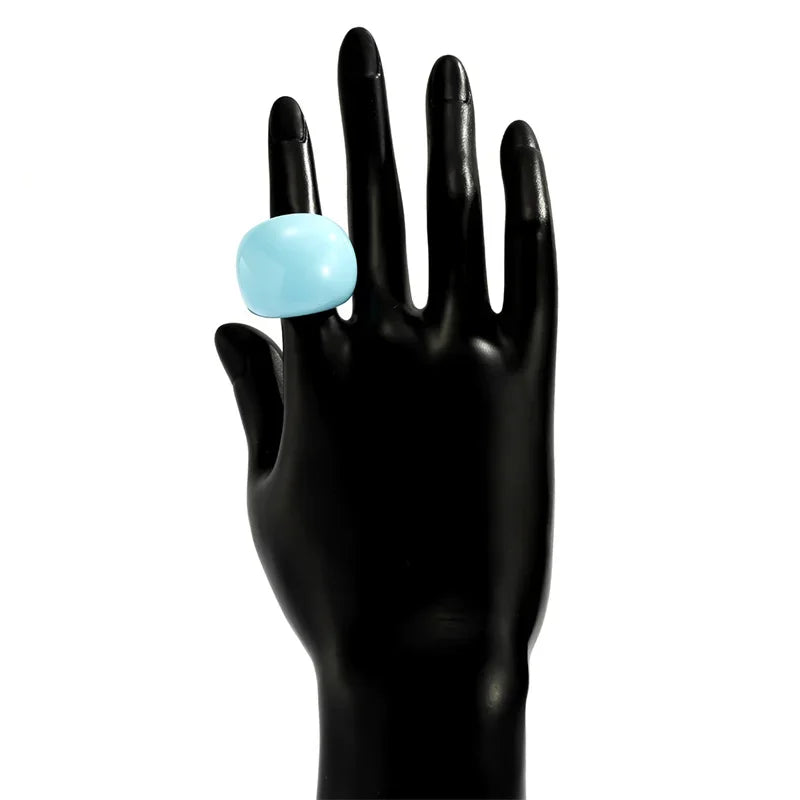 Classic Candy Color Acrylic Ring Exaggerated Geometric Ring Hand Jewelry Wholesale Women's Accessories
