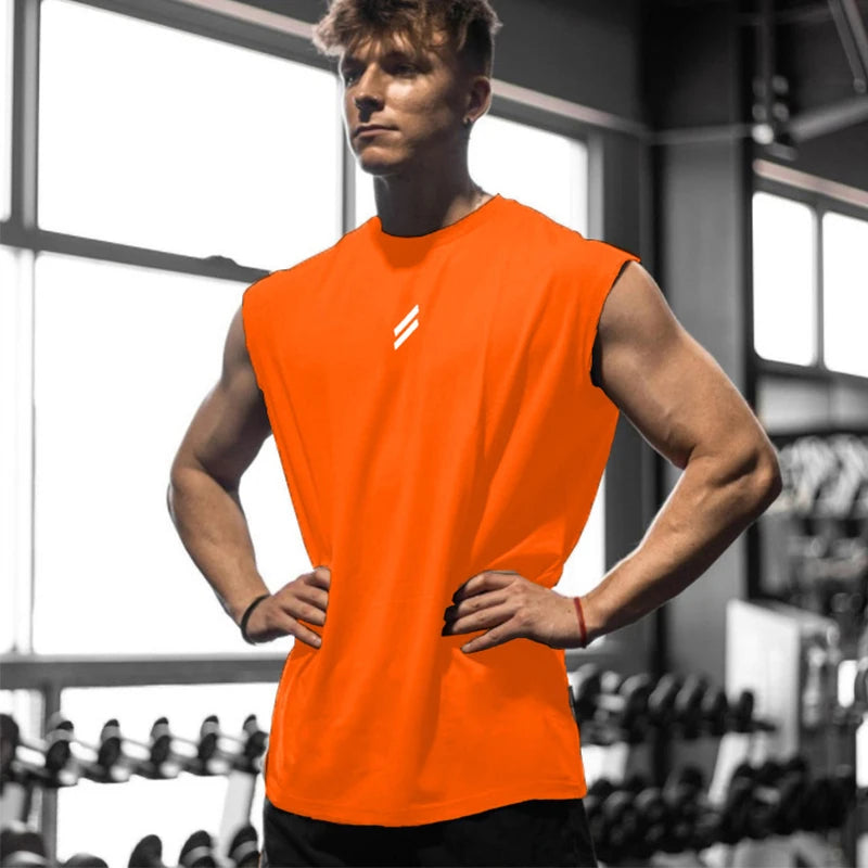 新作 夏 フィットネス スポーツ タンクトップ メンズ 通気性 ゆったり メッシュ トレーニング ノースリーブ Tシャツ 速乾 ベスト 男性 フィットネスウェア