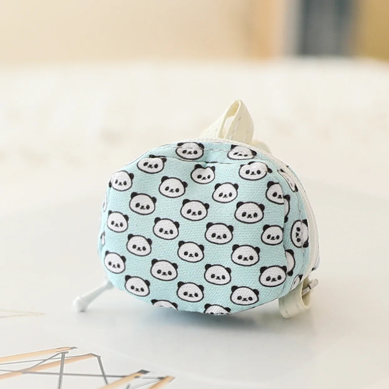 Labubu Clothes Doll Bag 15/17cm V1/2/3 Doll Panda Series Backpack Crossbody Bag Mini Plush Cotton Doll Decoration Accessory Gift
