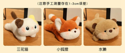 Animals Plush Toys Cute Frog/Duck/Cow/Horse Dolls Soft Birthday Gift For Girls And Children Accompany Appease Stuffed Dolls