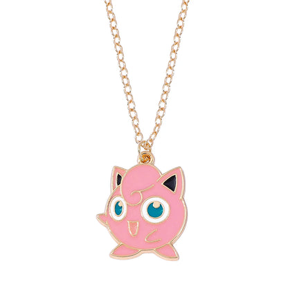 Anime Characters Pokémon Necklace Jigglypuff Pendant Neck Chain Girl Accessories Cartoon Squirtle Boy Girl Necklace