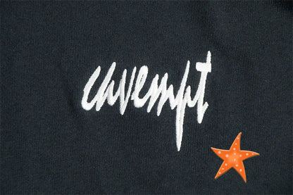 Batik Embroidery Black CAV EMPT Hoodies High Quality CE Retro Pullover Couple Cavempt Hoodie Sweatshirts for Men Women Hooded