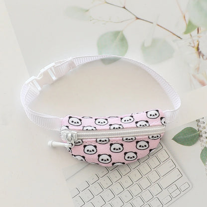 Labubu Clothes Doll Bag 15/17cm V1/2/3 Doll Panda Series Backpack Crossbody Bag Mini Plush Cotton Doll Decoration Accessory Gift