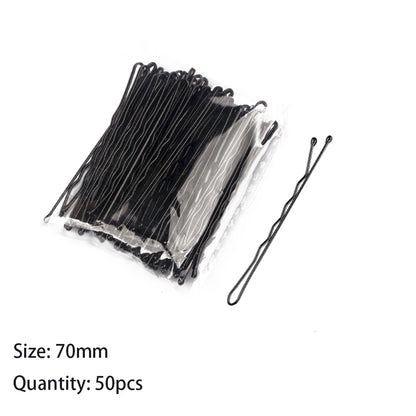 50pcs 50/60/70mm Hair Pin And Clips U Shape For Headpiece Women Girls Hairpins Accessories Bride Wedding Head Jewelry Decoration