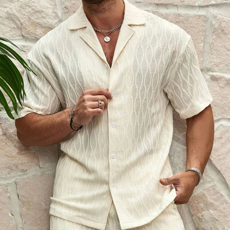 Men Summer Casual Print Track Suit Set 2024 New Fashion Jogging Outfit Breathable Two Piece Sports Wear Clothing For Men Sets
