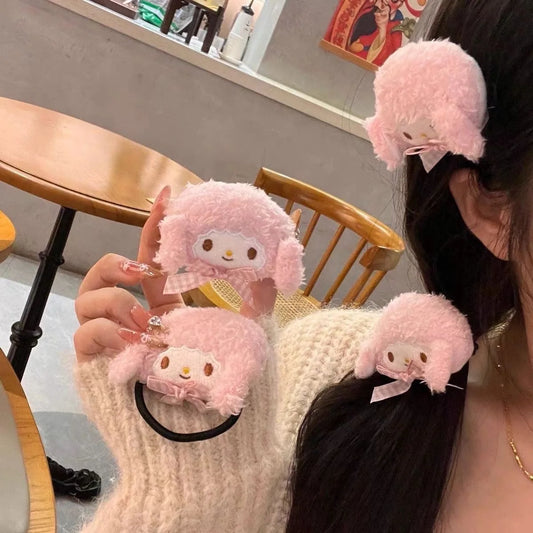 Anime Cartoon My Sweet Piano Hairpin Kawaii Melody Soft Hair Clip Pink Series Headwear Girls Hair Accessories Toy Gift