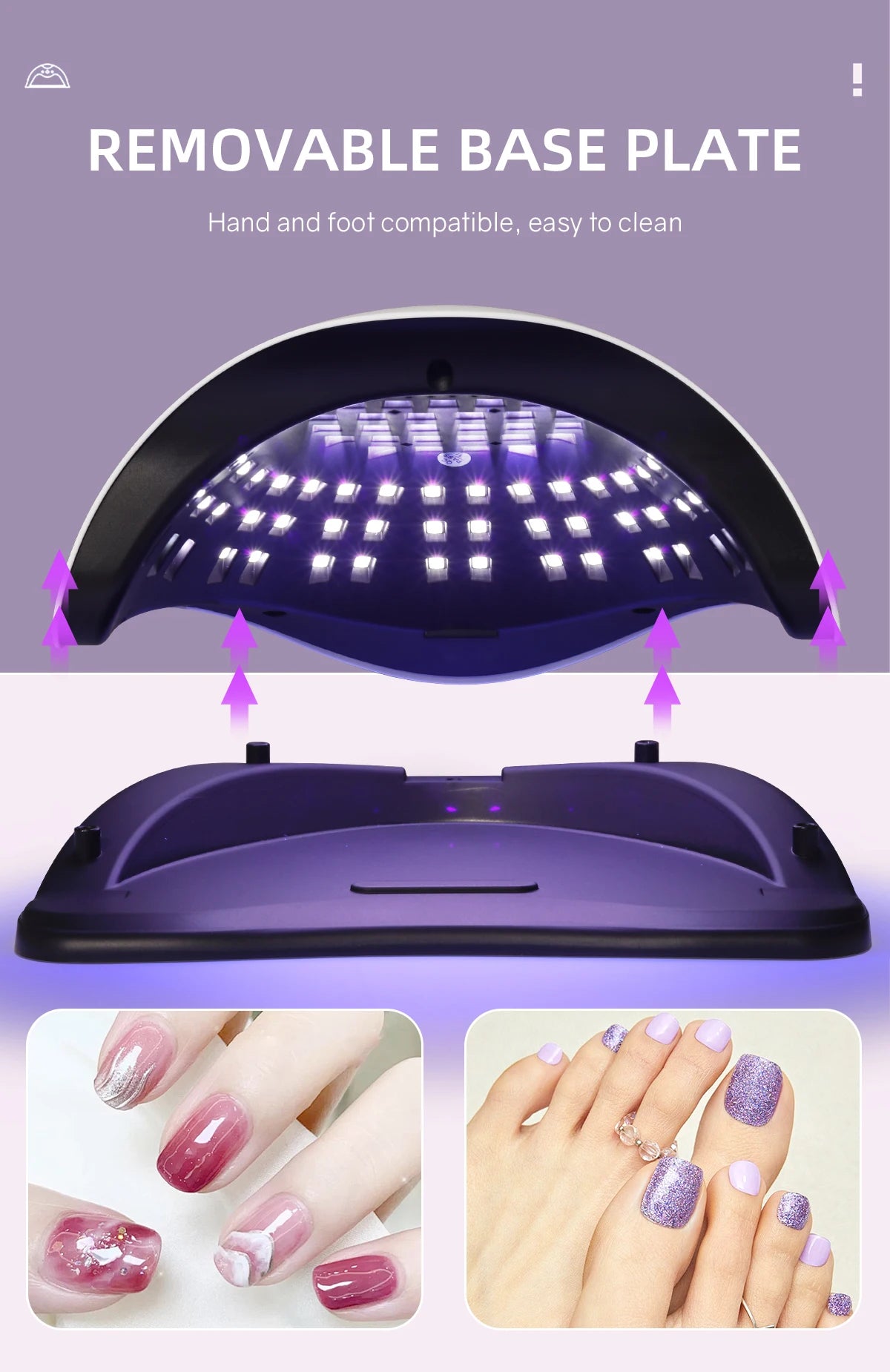 UV LEDネイルランプ 380W ネイル硬化ランプ 家庭用サロン向け 強力なLED乾燥ランプ あらゆるジェルポリッシュに対応 プロ仕様のネイル機器