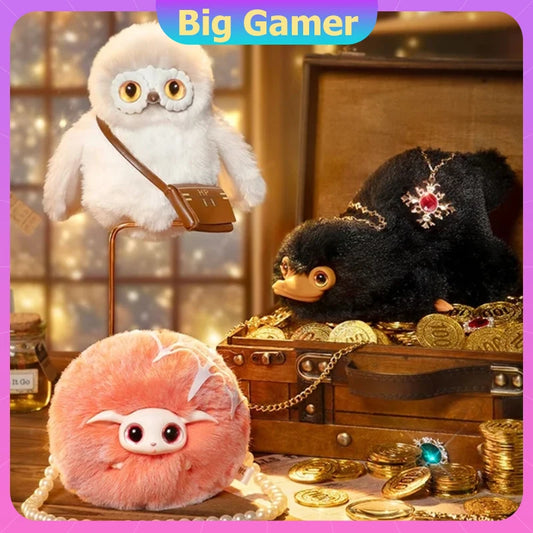 Original Fondjoy  Harry Potter Fantastic Beasts Soft Vinyl Series Blind Box Niffler Hedwig Plush Gift Doll Ornament Gift