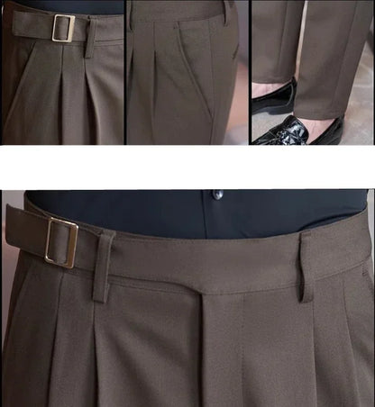 Men's Suit Pants, Fashion Slim Dress Trousers ,White Black Blue Green Pantalones Hombre Fall/Winter Male Pant, 2025 New