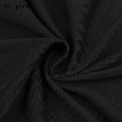 Goth Dark Gothic Coquette Sleeveless V-Neck Mid Dress Punk Sexy High Split Hem Corn Bandage Party Dresses Women Slim Streetwear