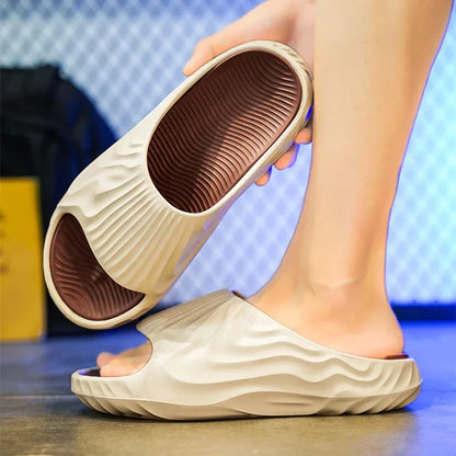 Slippers for Men, Summer New Style, Non-Slip, Thickened, Soft Soles, Wear-Resistant, Deodorant, Versatile