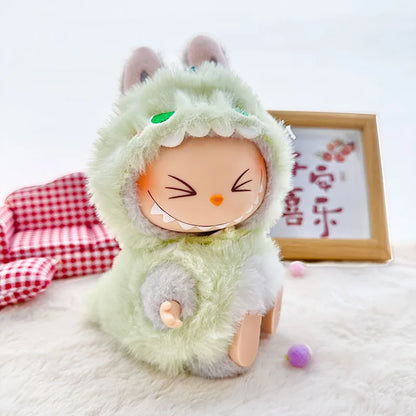 Labubu ドール服 ペンギン サメ ハチ 恐竜 ワンジー - 17cm プーリップ ブライス OB11 BJD用 かわいい動物ジャンプスーツ