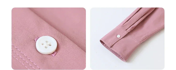 CHIC VEN Women Shirts Solid Long Sleeve Loose Single Breasted Female Blouses Woman Cotton Spring Summer 2025 Clothing