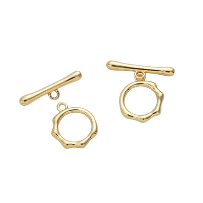 A Set Of 14K Gold-plated Brass Personalized Metal Clasps For Bracelet Necklace Making Jewelry Clasps DIY Founding