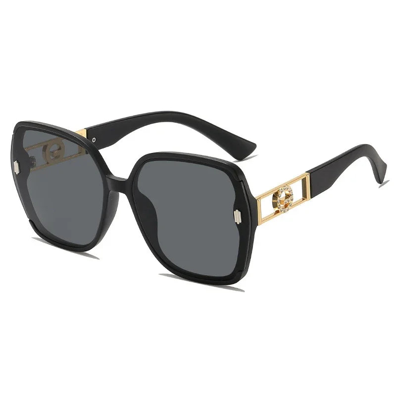 Sunglasses for Women High-end UV Resistant Sunglasses Large Frame Round Face Slim Sunscreen Sunglasses Fashion Accessories 2025