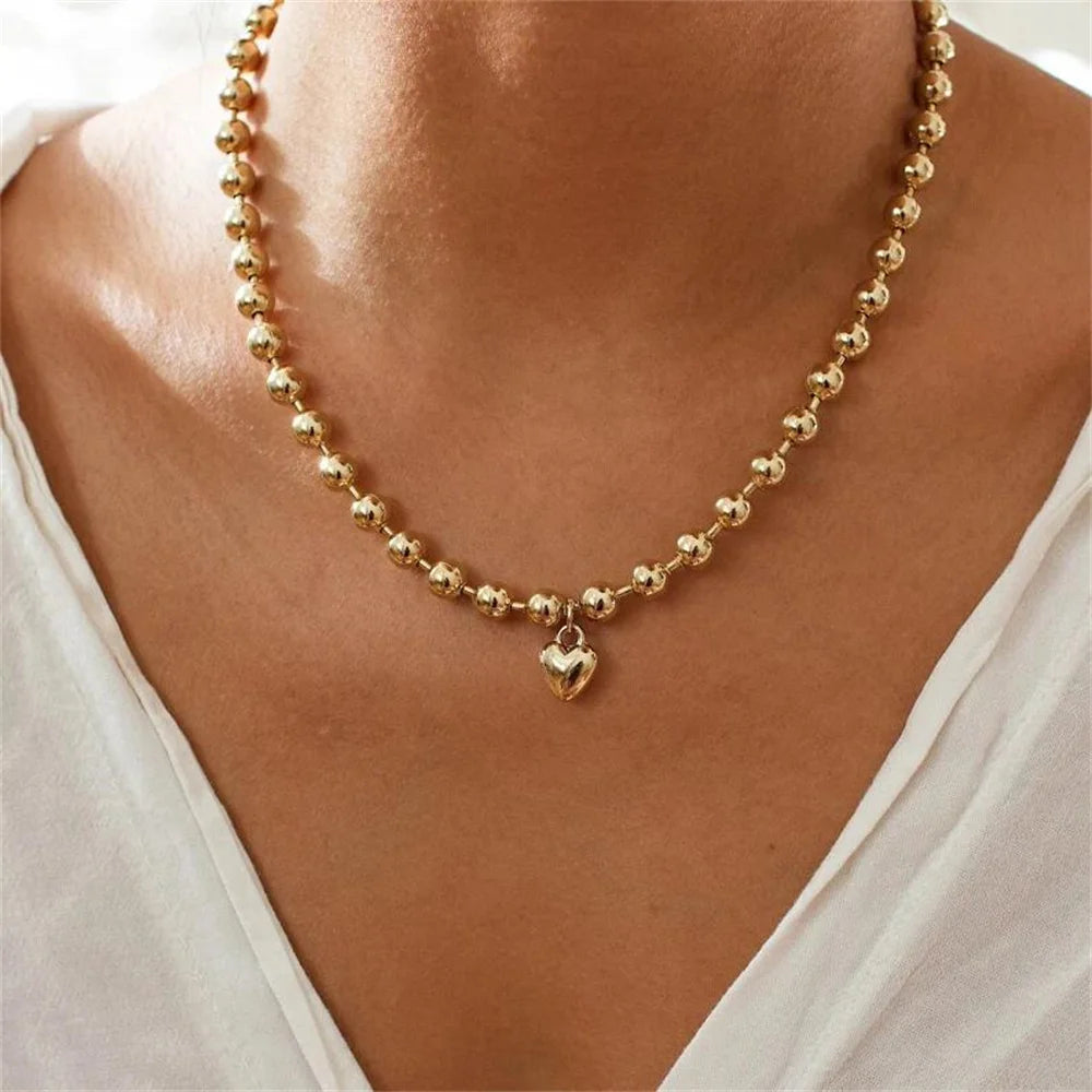Boho Fashion Multilayer Gold-plate Artificial Pearl Crystal Chain Necklace For Women Female Vintage Star Sequin Pendant Jewelry
