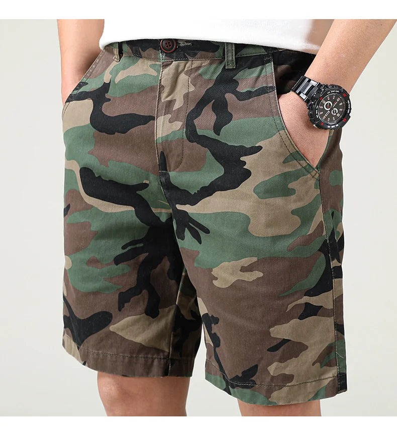 2025 Summer Men's Thin Loose Casual Work Short Pants Simple Wearable Camouflage Wear-resistant Tooling Sports Shorts For Man