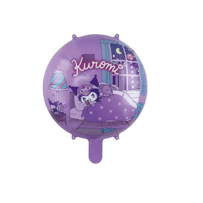 6pcs Sanrio Kuromi Balloon Set Children Anime Cartoon Cute 1-10 Birthday Number Airballoon Boys Girls Party Decorative Products