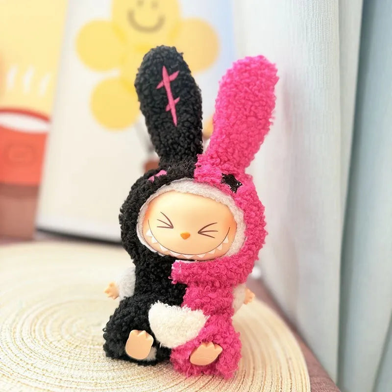Labubu ドール服 ペンギン サメ ハチ 恐竜 ワンジー - 17cm プーリップ ブライス OB11 BJD用 かわいい動物ジャンプスーツ