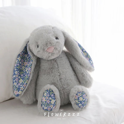 30cm ボニーラビット 花耳ぬいぐるみ 漫画ぬいぐるみ ウサギ人形 子供部屋装飾 おもちゃ 柔らかい 女の子への誕生日プレゼント