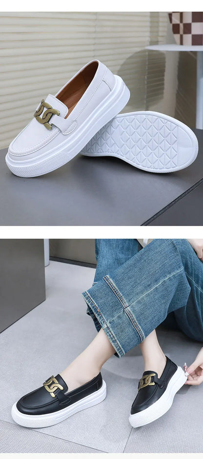 Black Loafers Shoes For Men Luxury Slip-on Shoes Men Unisex Breathable Casual Leather Shoes Man Driving Shoes Zapatos Hombre
