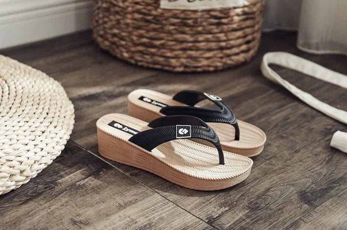 Woman Slippers Height Shoes For Women Thick Slides Platform Sandals Elegant And Fashionable Stylish Novelties But Cheap 39