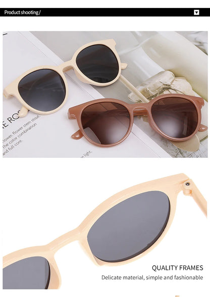 2022 Sunglasses for Women Men Retro Round Full Frame Sun Glasses Female Brand Design Fashion Oversized Shades Eyewear UV400