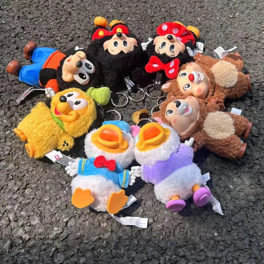 Mickey Family collection Children's Gift Mini Mickey Mouse family Cute Keychain Series Gift