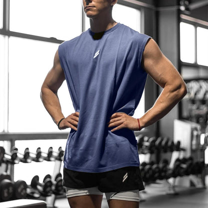 新作 夏 フィットネス スポーツ タンクトップ メンズ 通気性 ゆったり メッシュ トレーニング ノースリーブ Tシャツ 速乾 ベスト 男性 フィットネスウェア