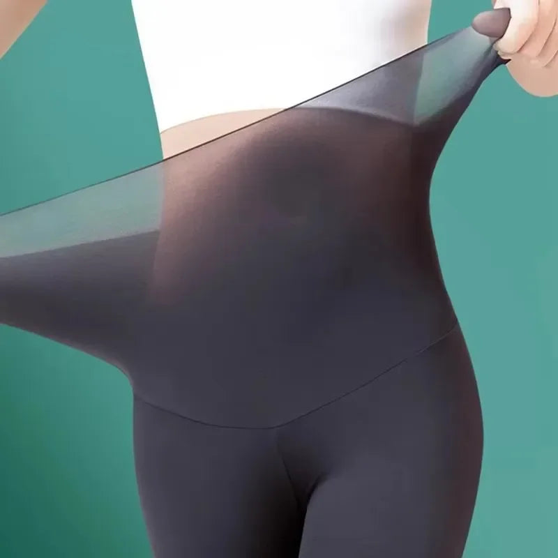 Women's Thin Yoga Leggings High-waisted Elastic Summer Thin Sunscreen Leggings Sexy Lift Buttocks Fitness Pants Bottoming Pants