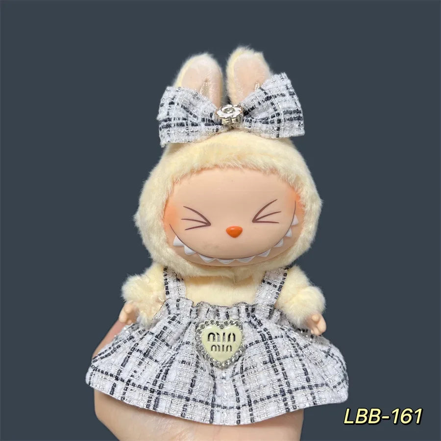 17cm Labubu ぬいぐるみスカート - DIY服アクセサリーにぴったりのかわいいスカートセット ギフト 173個販売済み