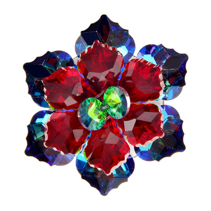 CINDY XIANG Shining Crystal Flower Brooches For Women Handmade Winter Fashion Pin 20 Colors Available Party Accessories