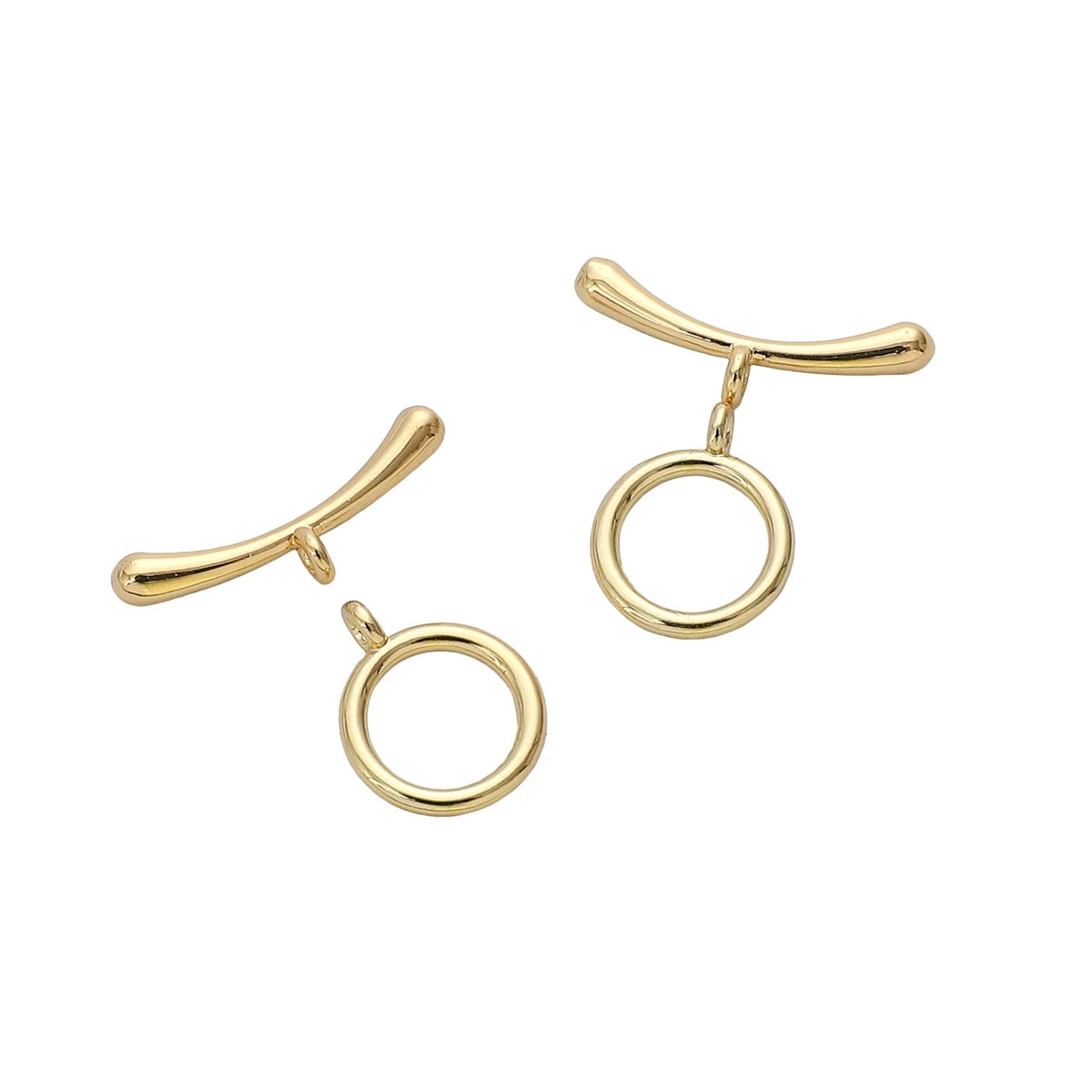 A Set Of 14K Gold-plated Brass Personalized Metal Clasps For Bracelet Necklace Making Jewelry Clasps DIY Founding
