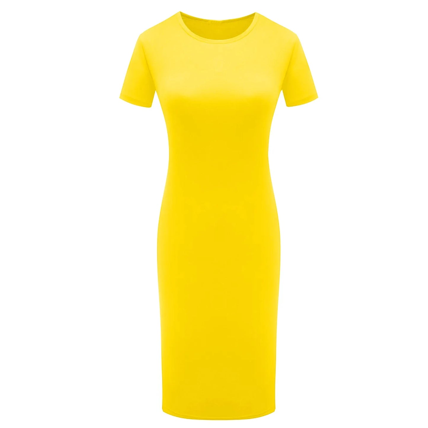 Summer Dress High Stretch Tank Robe Solid Short Sleeve Casual Slim Long Pencil Dress Women Sexy Maxi Dress Elegant Thin Vestido
