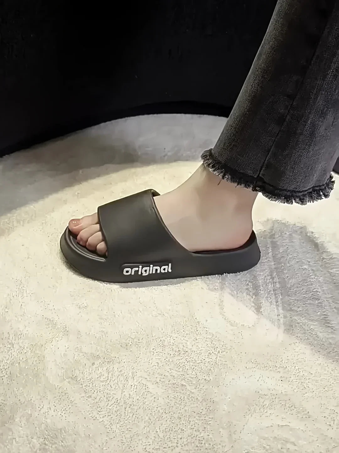 Women's Soft Slippers Thick-Soled Anti-Slip Indoor Outdoor Home Bathroom Relaxing Comfortable Cushioned Sandals，slippers woman