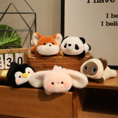 Animals Plush Toys Cute Frog/Duck/Cow/Horse Dolls Soft Birthday Gift For Girls And Children Accompany Appease Stuffed Dolls