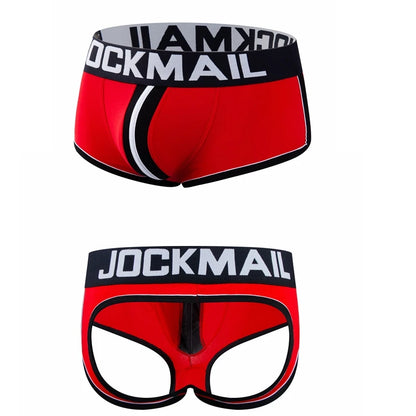 Men's Panties Jockstraps Men Underwear Gay Thong Man Boxer Shorts Underpants Slip Sexy Cotton Pouch Cuecas Gay Thongs G String
