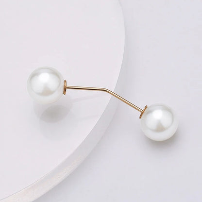 Lapel Pin Women Simulated-Pearl Pendant Pins Crystal Rhinestone Brooch For Woman Scarf Buckle Clips Hat Clothes Multipurpose Pin