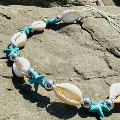 Tocona Bohemian Shell  Color Starfish Belly Chains for Women Sand Beach Measle String of Beads Body Jewelry Girls Party 23898
