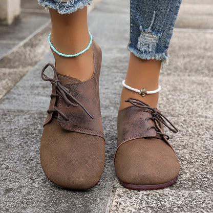 Woman Flats Shoes Loafers Fashion Casual Sports Sneakers Trend Brand Women's Fashion Dress Shoes New Lace Up Femme Zapatos