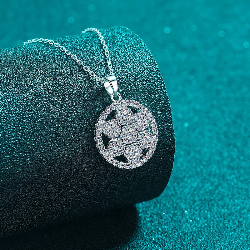 プラチナ PT950 18K ホワイトゴールド 1.185ct モアサナイト ネックレス ペンダント レディース ラボグロウン モアサナイト ジュエリー