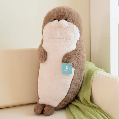 高品質 本物 かわいい 漫画 海の生き物 カワウソ ぬいぐるみ 枕 ヘッドセット ブルーシール カワウソ ぬいぐるみ 誕生日プレゼント