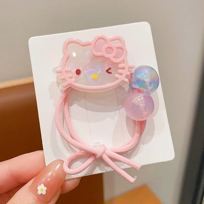 Children's Kuromi My Melody Rubber Band Hair Kawaii Baby Braid Hair Band Girls Headband High Elasticity And Durability