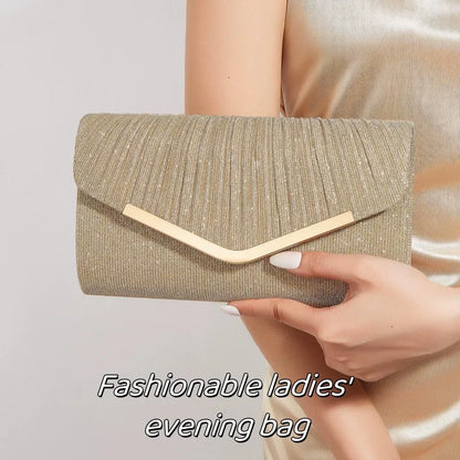 Fashion Elegant Clutch Bag New 2025 Hot Selling Chain Dinner Bag Bride Bridesmaid Lady Handbag Factory Outlet