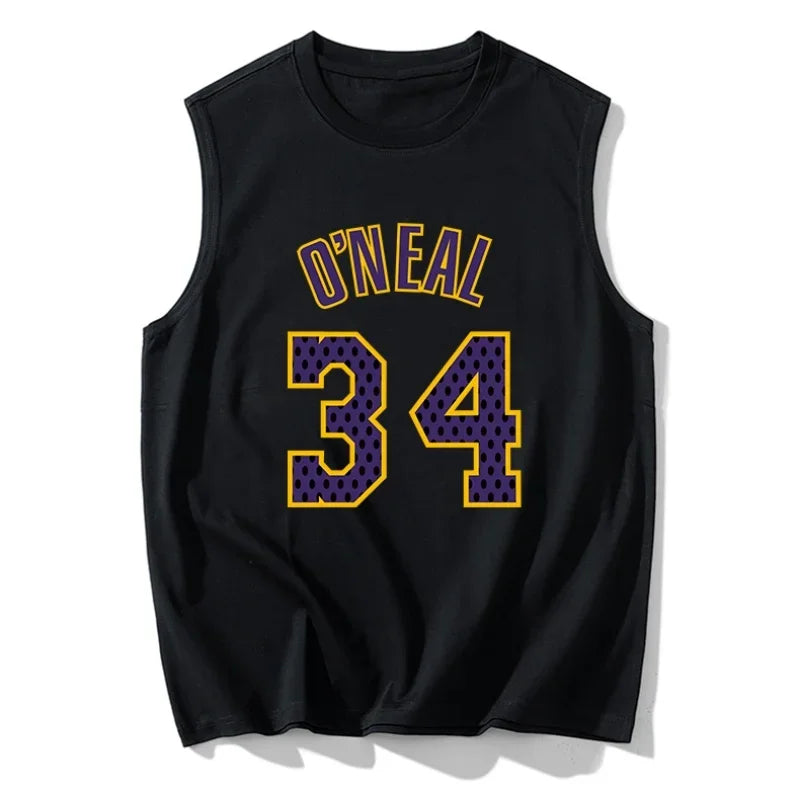 110kg-180kg Men's Tank Tops Plus Size 6XL-12XL Sleeveless Tees Summer Gym Basketball Vest Male Boy Fashion Fitness Running Vest