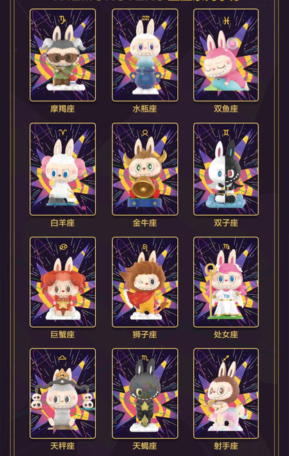 POP MART LABUBU THE MONSTERS Constellation Series Blind Box Toys Guess Bag Mystery Box Mistery Caixa Action Figure Cute Model