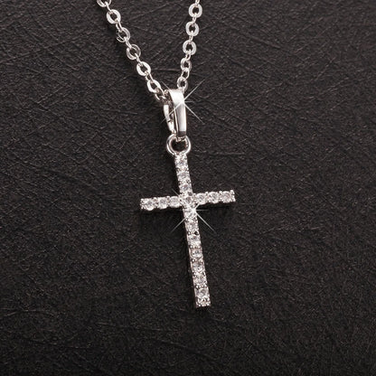 Gift Cross Necklace for Women - Gold Plated Cross Necklace Layered Small Side Necklace Women's Fashion Jewelry
