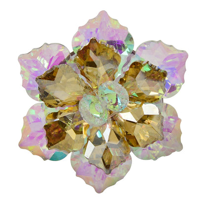 CINDY XIANG Shining Crystal Flower Brooches For Women Handmade Winter Fashion Pin 20 Colors Available Party Accessories