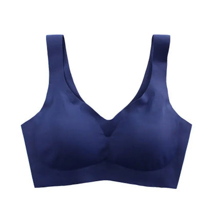 Summer Women's Sports Bra Gym Seamless Ice Silk Bra Removable Chest Pad Bralette No Steel Ring Breathable Yoga Run Underwear