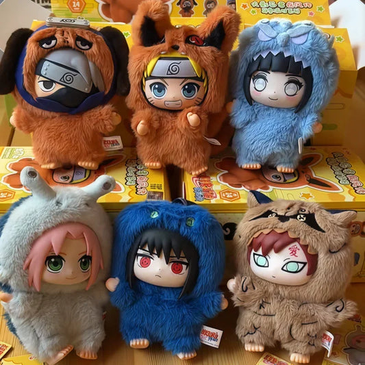 Toptoy ナルト疾風伝 ビーストパーティーシリーズ ビニールフィギュア ぬいぐるみのような質感 ブラインドボックス ちびカカシ サスケ コレクタブル